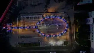 Домбру из служебных авто выстроили полицейские Восточного Казахстана