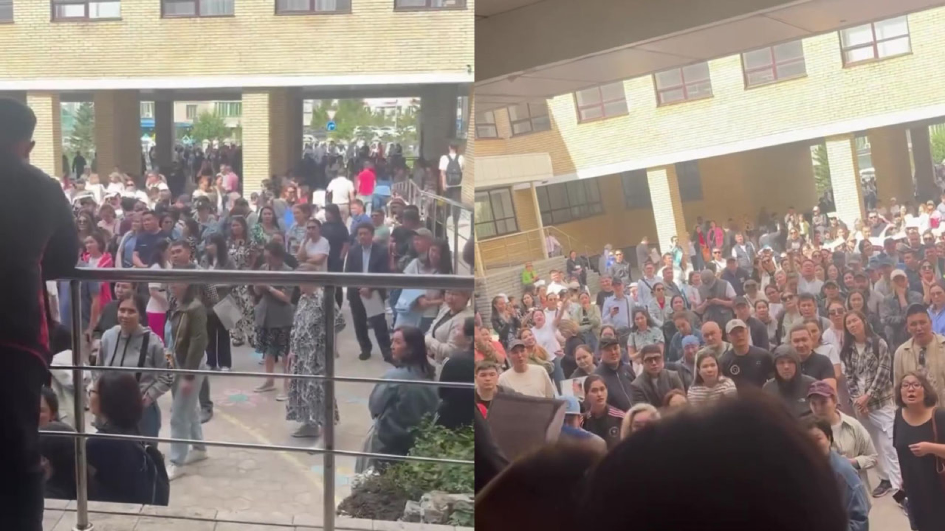 "Творится хаос": толпу в школе Астаны объяснили в акимате