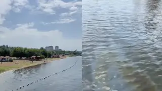 Топливные пятна заметили на реке Есиль в Астане