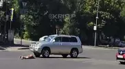 Машина сбила пенсионерку на пешеходном переходе в Алматы: видео