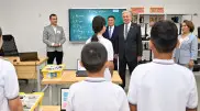 Президент Токаев посетил школу в Косшы и пообщался с детьми