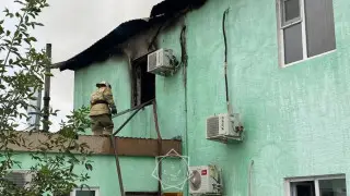 На Алаколе горела зона отдыха