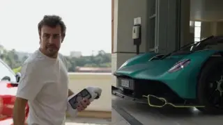 Фернандо Алонсо подарили уникальный гиперкар Aston Martin