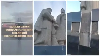 Установлен подозреваемый в осквернении памятника воинам ВОВ в Зеренде