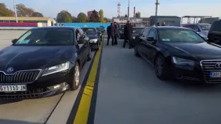 Как формируется президентский кортеж, показали на видео