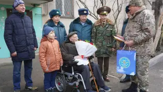 В Алматы ветеран ВОВ отметил 100-летний юбилей