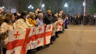 Новая волна протестов охватила города Грузии