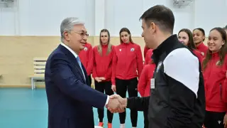 Токаеву показали тренировочную базу волейбольного клуба “Жетысу“
