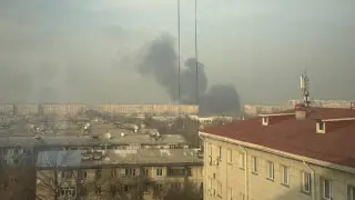 Черный дым от пожара взволновал жителей Алматы