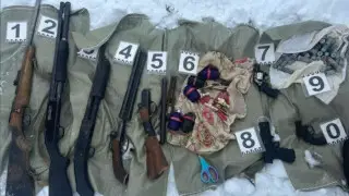 КНБ показал изъятое у казахстанцев оружие