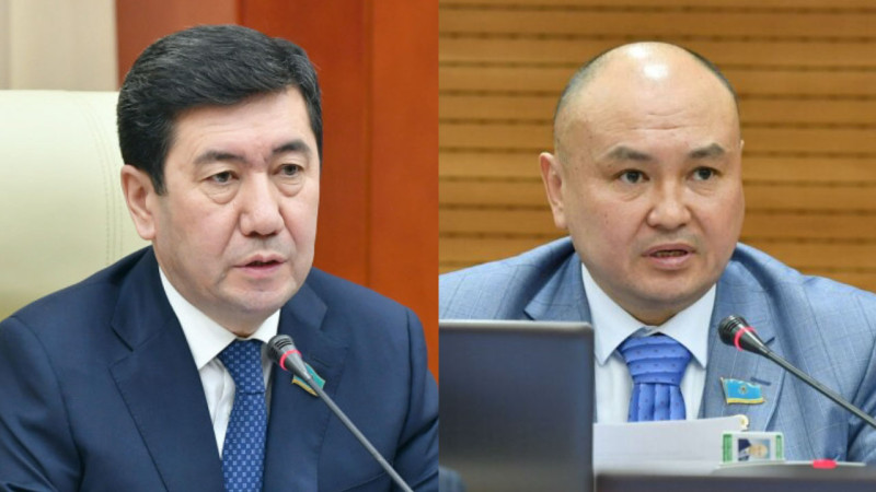 Ерлан Кошанов, Ерлан Саиров. Фото:parlam.kz