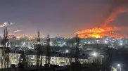 НПЗ горел после атаки дронов в Уфе