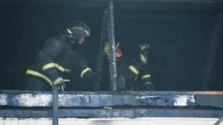 Склад академии Национальной гвардии загорелся в Петропавловске