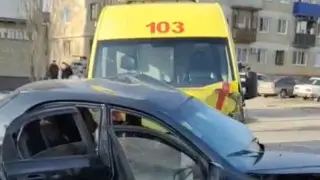 “Скорая“ попала в ДТП в Рудном, есть пострадавшие