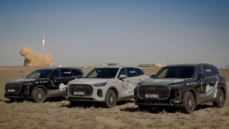 Старт корабля "Союз МС-27" с космодрома "Байконур". Фото: "Астана Моторс"