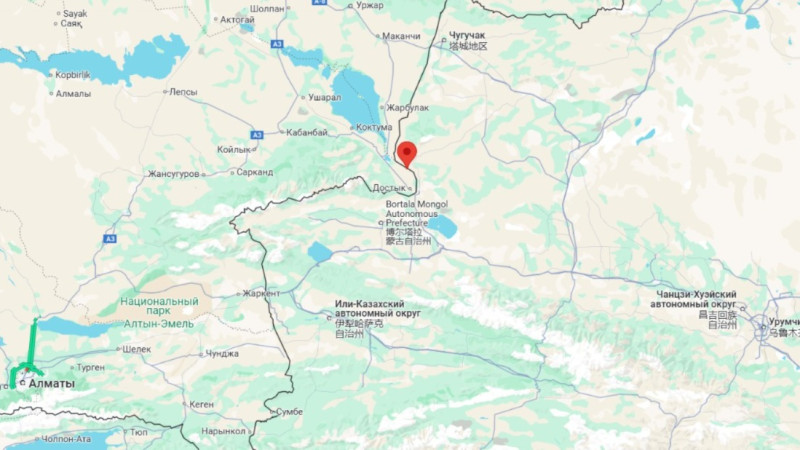 Скриншот Google Карты