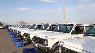 50 служебных авто получили ветеринары Жамбылской области