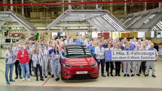 Миллионный электромобиль сошел с конвейера Volkswagen в Цвиккау