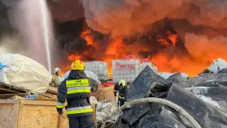 Пожар на площади 1,5 тысячи квадратов потушили в Талдыкоргане