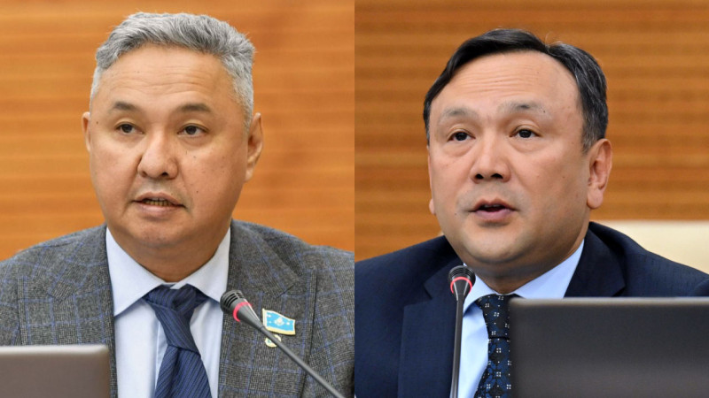Азат Перуашев, Ерлан Стамбеков. Фото: parlam.kz