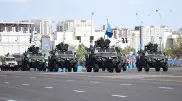 Уникальную казахстанскую технику показали на параде в Астане