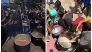 Голодающие палестинцы напали на склад ООН