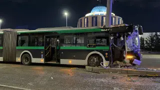 ДТП с автобусом в Астане: водителя водворили в ИВС