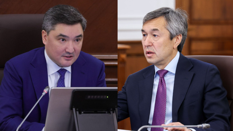 Олжас Бектенов, Раимбек Баталов. Фото: primeminister.kz