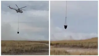 Почти через сутки удалось локализовать степной пожар в Атырауской области