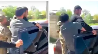 В Таразе призывник бился головой о машину и сбежал при отправке в военкомат