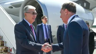 Токаев прилетел в Беларусь