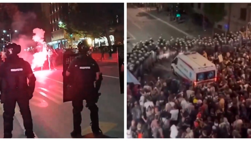 Кадры из видео из соцсетей