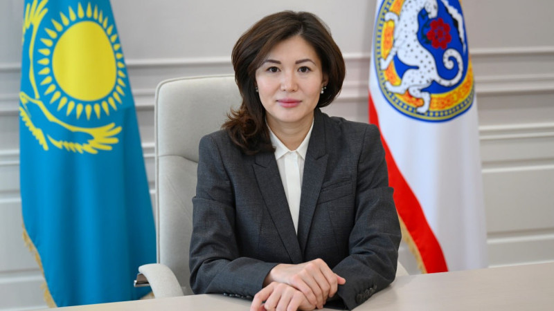 Асия Аканова. Фото: t.me/almaty_akimat