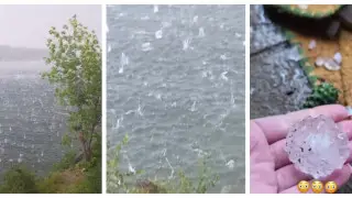 Град размером с перепелиное яйцо обрушился на Бухтарму