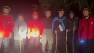 Пятерых туристов ночью спустили с Поляны энтузиастов под Алматы