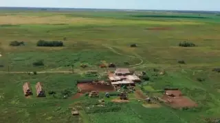 Одна-единственная семья осталась жить в селе на Севере Казахстана