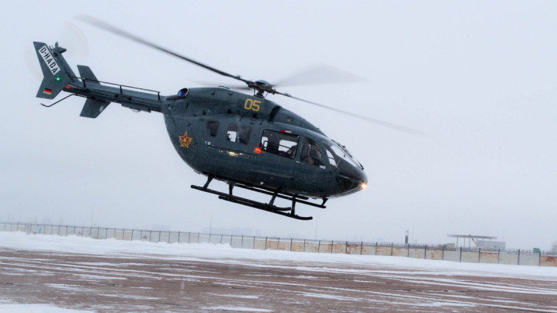 Вертолёт ЕС-145. Иллюстративное фото ©️ Tengrinews.kz