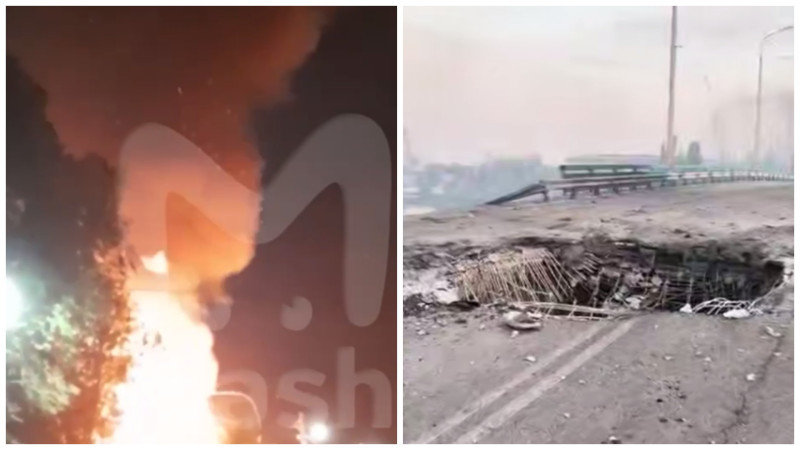 Последствия ударов в России и Украине/t.me/mash и uniannet