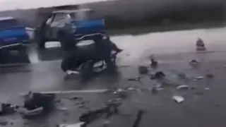 Мотоциклист разбился насмерть при столкновении с патрульной машиной близ Караганды