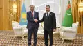 Касым-Жомарт Токаев и Гурбангулы Бердымухамедов провели краткую беседу