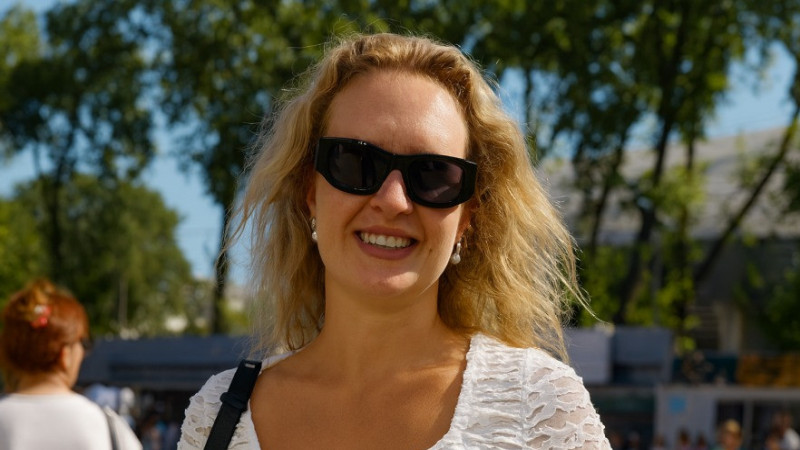 Яна - гостья из Москвы. Фото: акимат Алматы