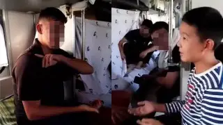 Целый вагон сбежался посмотреть, как юный казахстанец говорит на английском