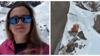 “Признана погибшей“. Дрон заснял палатку альпинистки Натальи Наговициной на пике Победы