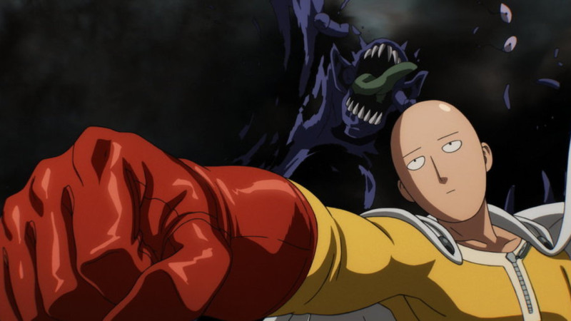 Кадр из аниме "One-Punch Man"