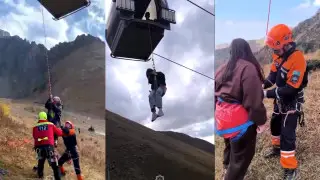 Канатная дорога “взяла в заложники“ посетителей Шымбулака