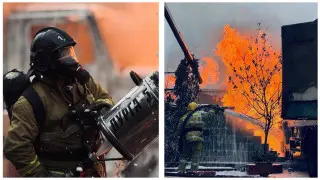 Грузовик повредил газопровод в Талдыкоргане и загорелся