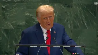 Выступление Трампа на Генассамблее ООН началось с отключенного телесуфлера