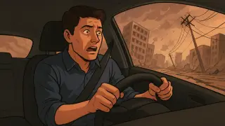 Как вести себя за рулем во время землетрясения, рассказали эксперты