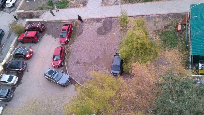 Пустырь, на котором парковали машины / Фото предоставлено местными жителями