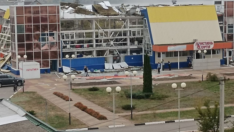 Удар пришелся на физкультурно-оздоровительный комплекс. Фото: t.me/vvgladkov